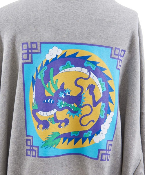 PUNYUS（プニュズ）の「ドラゴンビッグジップパーカー（パーカー・レディース・ブラック/レッド/杢グレー・2/4/3）」の19枚目の写真