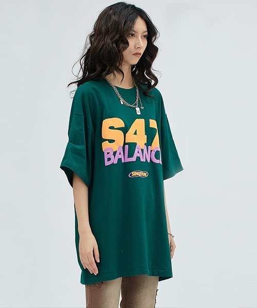 Ressaca(レサーカ)の「オーバーサイズ 発泡プリントレターロゴTシャツ(Tシャツ/カットソー・メンズ・サックスブルー/ブルー/グリーン/クリーム・L/XL/M)」の10枚目の写真
