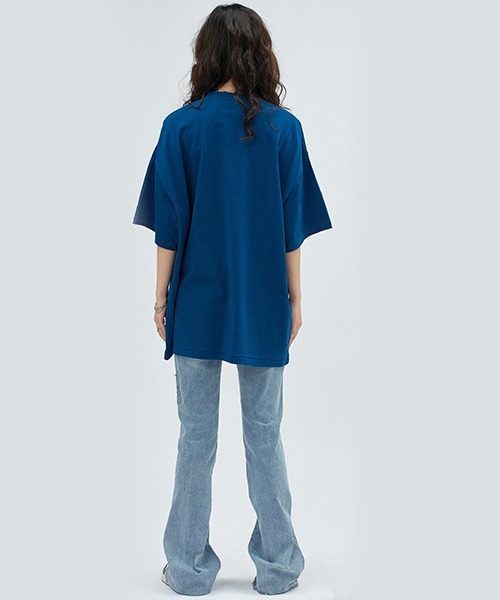 Ressaca(レサーカ)の「オーバーサイズ 発泡プリントレターロゴTシャツ(Tシャツ/カットソー・メンズ・サックスブルー/ブルー/グリーン/クリーム・L/XL/M)」の7枚目の写真