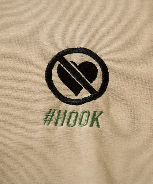 HOOK(フック)の「HOOK -original- ワンポイント刺繍ネコイラストバックプリントスウェット(スウェット・メンズ・ネイビー/ベージュ/ホワイト/ブラック・M/XL/L)」の13枚目の写真