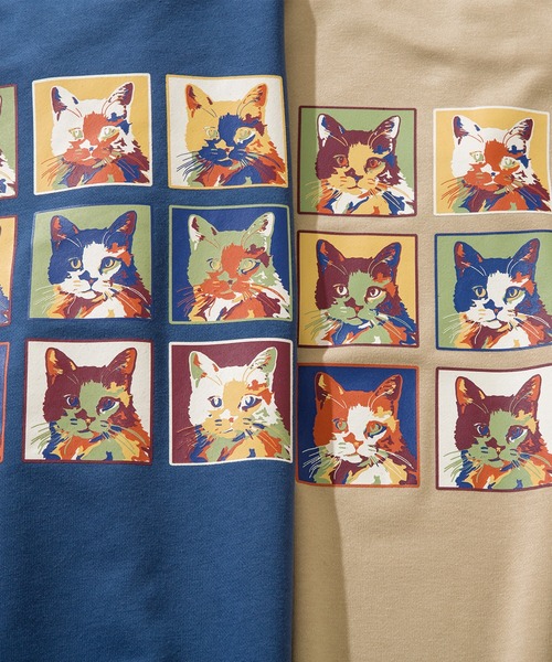 HOOK(フック)の「HOOK -original- ワンポイント刺繍ネコイラストバックプリントスウェット(スウェット・メンズ・ネイビー/ベージュ/ホワイト/ブラック・M/XL/L)」の16枚目の写真