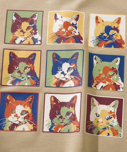 HOOK(フック)の「HOOK -original- ワンポイント刺繍ネコイラストバックプリントスウェット(スウェット・メンズ・ネイビー/ベージュ/ホワイト/ブラック・M/XL/L)」の17枚目の写真