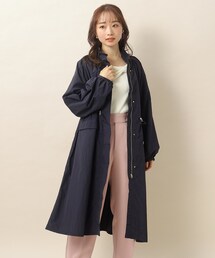 index | ◆撥水 スタンドカラーロングコート【洗濯機洗い可】(その他アウター)