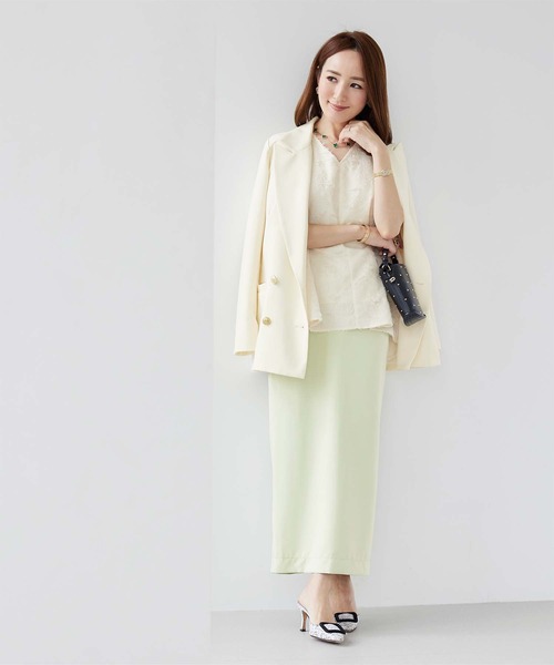 UR'S（ユアーズ）の「ハイウエストタイトスカート（スカート・レディース・グリーン/ブラック/アイボリー・S/M/L）」の13枚目の写真