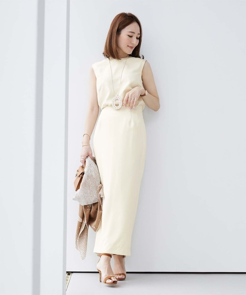 UR'S（ユアーズ）の「ハイウエストタイトスカート（スカート・レディース・グリーン/ブラック/アイボリー・S/M/L）」の4枚目の写真