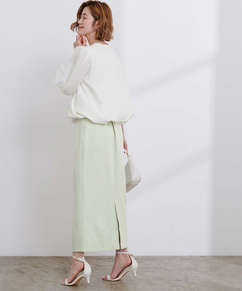 UR'S（ユアーズ）の「ハイウエストタイトスカート（スカート・レディース・グリーン/ブラック/アイボリー・S/M/L）」の9枚目の写真