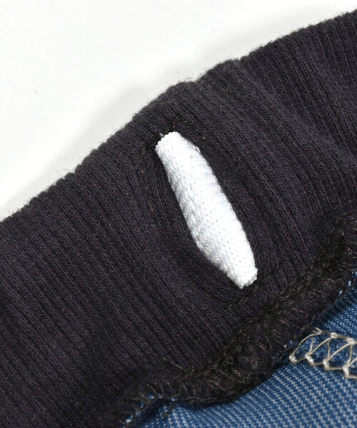 Noeil aime BeBe（ノイユエイムベベ）の「ツイルニット配色ポケットカーゴパンツ(80~130cm)（カーゴパンツ・キッズ・ネイビー/イエロー・120cm/90cm/130cm/110cm/100cm/80ｃｍ）」の6枚目の写真