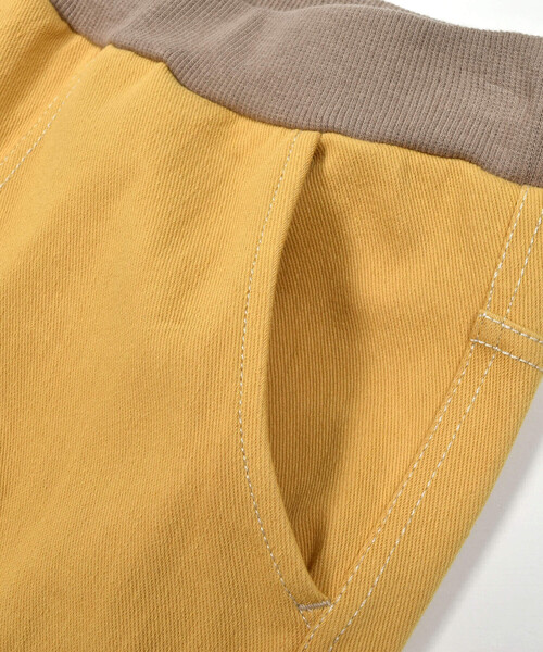 Noeil aime BeBe（ノイユエイムベベ）の「ツイルニット配色ポケットカーゴパンツ(80~130cm)（カーゴパンツ・キッズ・ネイビー/イエロー・120cm/90cm/130cm/110cm/100cm/80ｃｍ）」の9枚目の写真