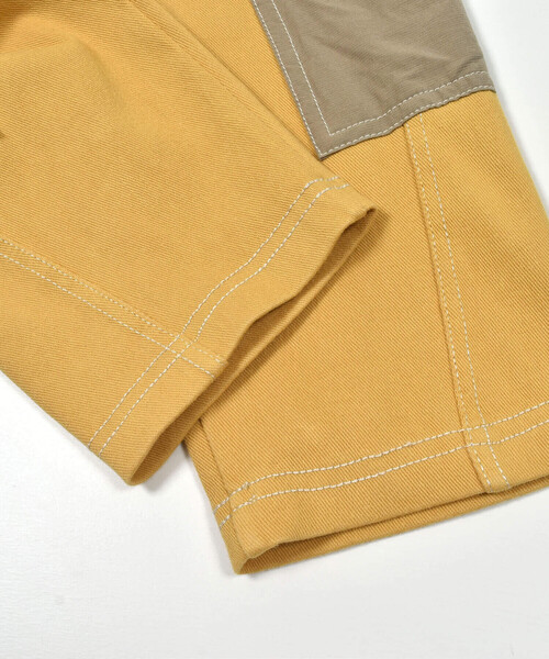 Noeil aime BeBe（ノイユエイムベベ）の「ツイルニット配色ポケットカーゴパンツ(80~130cm)（カーゴパンツ・キッズ・ネイビー/イエロー・120cm/90cm/130cm/110cm/100cm/80ｃｍ）」の10枚目の写真