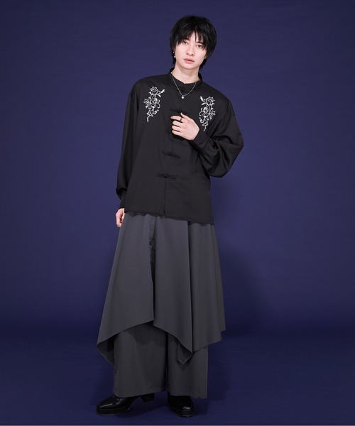 チャイナ刺繍シャツLS（シャツ/ブラウス）｜Ellno Loset（エルノ