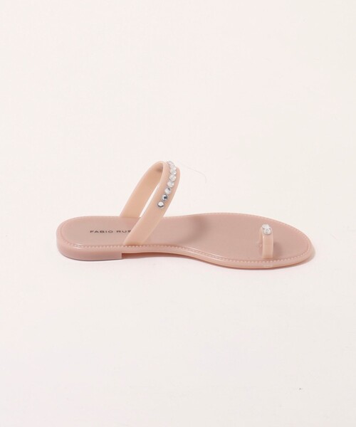 FABIO RUSCONI（ファビオルスコーニ）の「【FABIO RUSCONI/ファビオルスコーニ】PVCビジューサンダル（サンダル・レディース・ブラック/ピンクベージュ・36/37/38）」の9枚目の写真