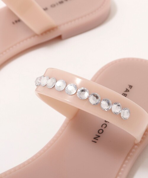 FABIO RUSCONI（ファビオルスコーニ）の「【FABIO RUSCONI/ファビオルスコーニ】PVCビジューサンダル（サンダル・レディース・ブラック/ピンクベージュ・36/37/38）」の13枚目の写真