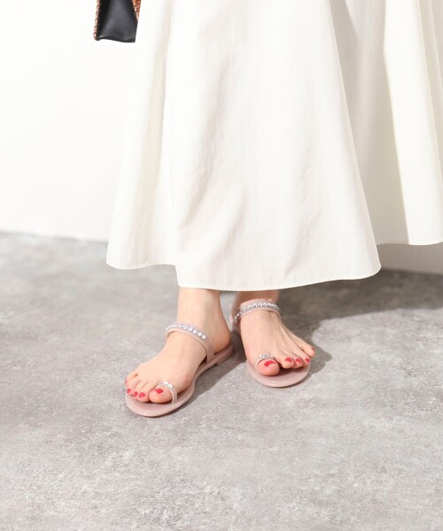 FABIO RUSCONI（ファビオルスコーニ）の「【FABIO RUSCONI/ファビオルスコーニ】PVCビジューサンダル（サンダル・レディース・ブラック/ピンクベージュ・36/37/38）」の20枚目の写真