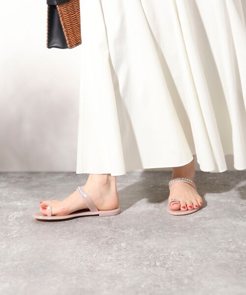 FABIO RUSCONI（ファビオルスコーニ）の「【FABIO RUSCONI/ファビオルスコーニ】PVCビジューサンダル（サンダル・レディース・ブラック/ピンクベージュ・36/37/38）」の22枚目の写真