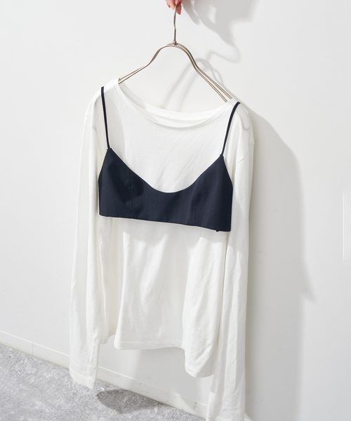 Spick & Span(スピックアンドスパン)の「T/Rピンストライプビスチェ(その他トップス・レディース・ネイビー/チャコールグレー・FREE)」の1枚目の写真