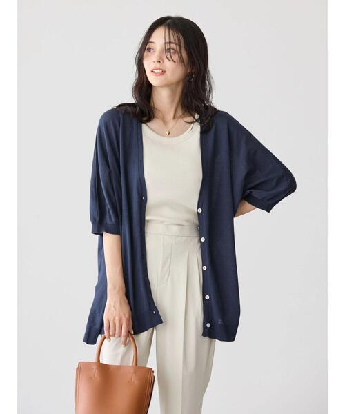 AMERICAN HOLIC（アメリカンホリック）の「抗菌防臭Dailyテレコタンクトップ（インナーウェア/肌着・レディース・ブラック/チャコールグレー/グレイッシュベージュ/オフホワイト・M/L）」の10枚目の写真