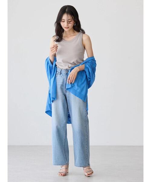 AMERICAN HOLIC（アメリカンホリック）の「抗菌防臭Dailyテレコタンクトップ（インナーウェア/肌着・レディース・ブラック/チャコールグレー/グレイッシュベージュ/オフホワイト・M/L）」の14枚目の写真