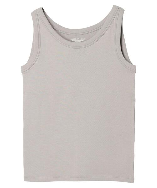 AMERICAN HOLIC（アメリカンホリック）の「抗菌防臭Dailyテレコタンクトップ（インナーウェア/肌着・レディース・ブラック/チャコールグレー/グレイッシュベージュ/オフホワイト・M/L）」の19枚目の写真