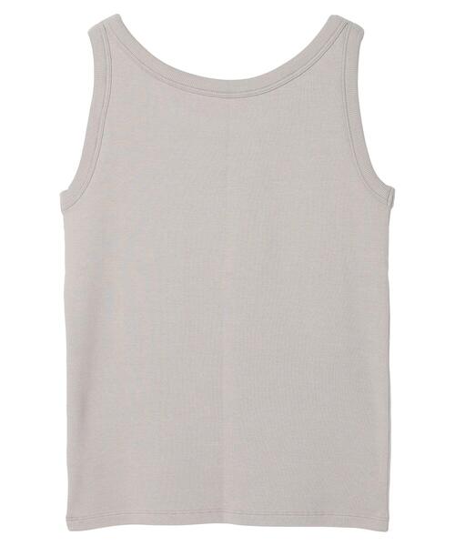 AMERICAN HOLIC（アメリカンホリック）の「抗菌防臭Dailyテレコタンクトップ（インナーウェア/肌着・レディース・ブラック/チャコールグレー/グレイッシュベージュ/オフホワイト・M/L）」の20枚目の写真