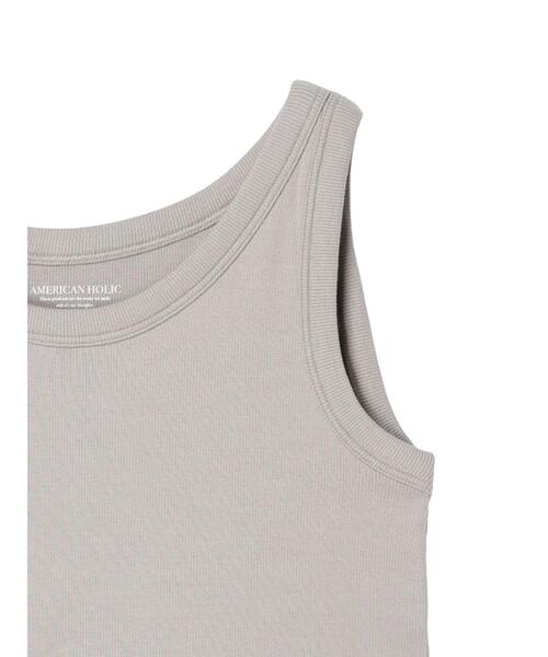 AMERICAN HOLIC（アメリカンホリック）の「抗菌防臭Dailyテレコタンクトップ（インナーウェア/肌着・レディース・ブラック/チャコールグレー/グレイッシュベージュ/オフホワイト・M/L）」の22枚目の写真