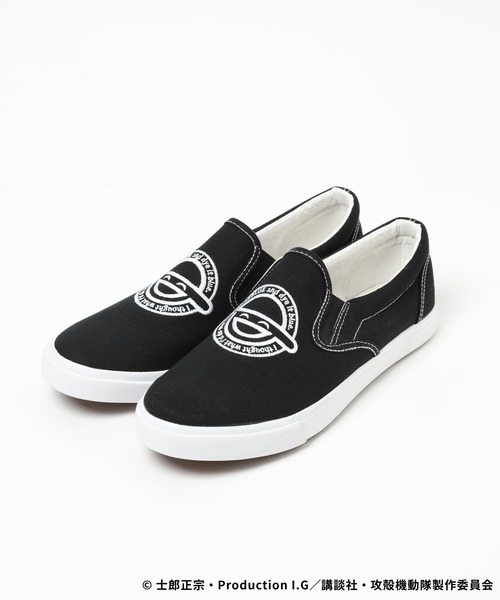 RAGEBLUE(レイジブルー)の「【攻殻機動隊 S.A.C.】コラボ/刺繍スリッポン(スリッポン・メンズ・ブラック・MEDIUM/LARGE)」の2枚目の写真