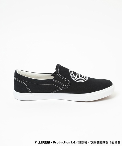 RAGEBLUE(レイジブルー)の「【攻殻機動隊 S.A.C.】コラボ/刺繍スリッポン(スリッポン・メンズ・ブラック・MEDIUM/LARGE)」の4枚目の写真