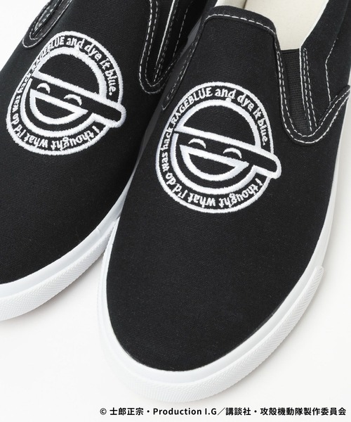 RAGEBLUE(レイジブルー)の「【攻殻機動隊 S.A.C.】コラボ/刺繍スリッポン(スリッポン・メンズ・ブラック・MEDIUM/LARGE)」の7枚目の写真