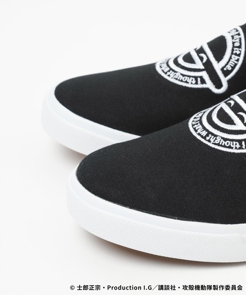 RAGEBLUE(レイジブルー)の「【攻殻機動隊 S.A.C.】コラボ/刺繍スリッポン(スリッポン・メンズ・ブラック・MEDIUM/LARGE)」の8枚目の写真