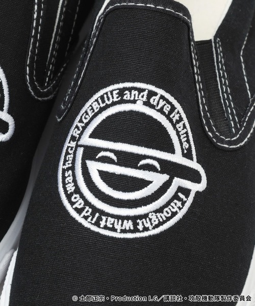 RAGEBLUE(レイジブルー)の「【攻殻機動隊 S.A.C.】コラボ/刺繍スリッポン(スリッポン・メンズ・ブラック・MEDIUM/LARGE)」の10枚目の写真