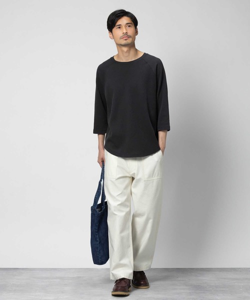 GUNG HO（ガンホー）の「【GUNG HO】別注サーマル7分袖T（Tシャツ/カットソー・メンズ・ホワイト/ブラック・M/L/XL）」の6枚目の写真