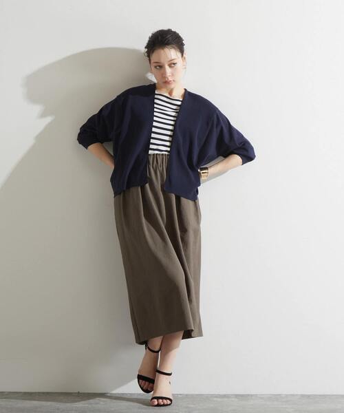 Liesse(リエス)の「ニットショートカーディガン(カーディガン/ボレロ・レディース・ホワイト/ネイビー/パープル・FREE)」の12枚目の写真