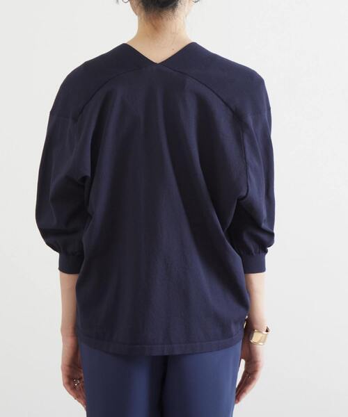 Liesse(リエス)の「ニットショートカーディガン(カーディガン/ボレロ・レディース・ホワイト/ネイビー/パープル・FREE)」の15枚目の写真