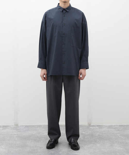 CALMER（カルメール）の「【CALMER / カルメール】別注 ナチュラル ダイ BIGシャツ（シャツ/ブラウス・メンズ・チャコールグレー/アイボリー・FREE）」の3枚目の写真