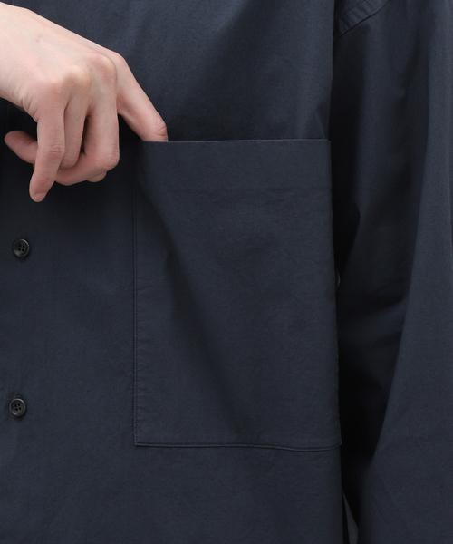 CALMER（カルメール）の「【CALMER / カルメール】別注 ナチュラル ダイ BIGシャツ（シャツ/ブラウス・メンズ・チャコールグレー/アイボリー・FREE）」の12枚目の写真