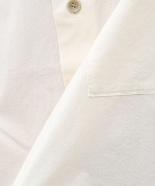 CALMER（カルメール）の「【CALMER / カルメール】別注 ナチュラル ダイ BIGシャツ（シャツ/ブラウス・メンズ・チャコールグレー/アイボリー・FREE）」の18枚目の写真