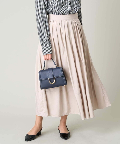 a.v.v（アーヴェヴェ）の「マルチタックフレアスカート（スカート・レディース・ブラック/シルバー/ベージュ・38/40/36/42/34）」の20枚目の写真