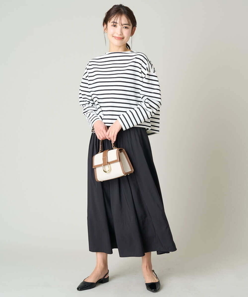 a.v.v（アーヴェヴェ）の「マルチタックフレアスカート（スカート・レディース・ブラック/シルバー/ベージュ・38/40/36/42/34）」の12枚目の写真