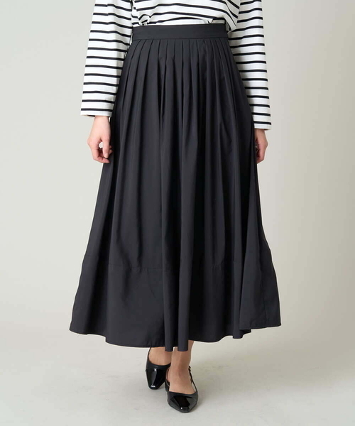a.v.v（アーヴェヴェ）の「マルチタックフレアスカート（スカート・レディース・ブラック/シルバー/ベージュ・38/40/36/42/34）」の11枚目の写真