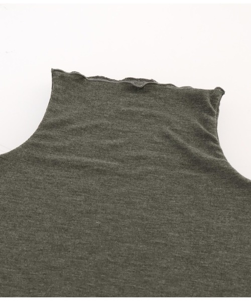 Settimissimo（セッティミッシモ）の「シアーフライス シームレス タートルプオーバー（Tシャツ/カットソー・レディース・ブラック/オフホワイト/グレー・FREE）」の22枚目の写真