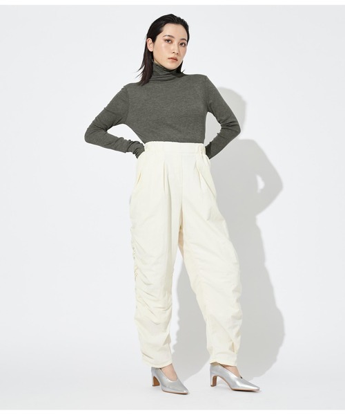 Settimissimo（セッティミッシモ）の「シアーフライス シームレス タートルプオーバー（Tシャツ/カットソー・レディース・ブラック/オフホワイト/グレー・FREE）」の17枚目の写真