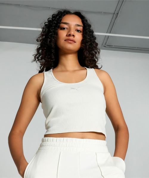 PUMA（プーマ）の「PUMA プーマ ウィメンズ デア トゥ ミューティド モーション タンクトップ D（その他トップス・レディース・オフホワイト/Beige・X-SMALL/SMALL/MEDIUM/LARGE）」の2枚目の写真