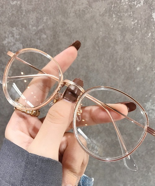 Bifrost(ビフレスト)の「クリアレンズメガネ(メガネ・レディース・ブラック系その他/ブラック/グレー/レオパード/ピンクゴールド・FREE)」の5枚目の写真