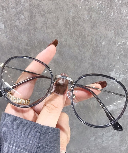 Bifrost(ビフレスト)の「クリアレンズメガネ(メガネ・レディース・ブラック系その他/ブラック/グレー/レオパード/ピンクゴールド・FREE)」の4枚目の写真