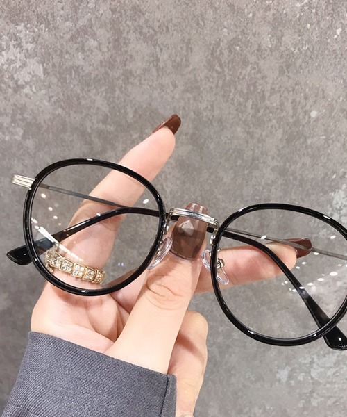 Bifrost(ビフレスト)の「クリアレンズメガネ(メガネ・レディース・ブラック系その他/ブラック/グレー/レオパード/ピンクゴールド・FREE)」の9枚目の写真