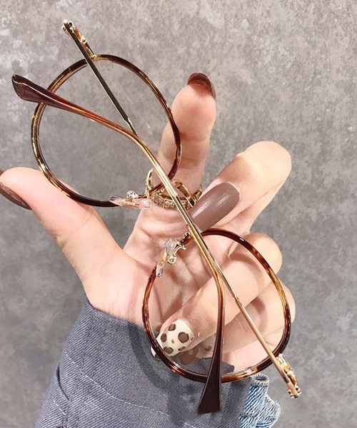 Bifrost(ビフレスト)の「クリアレンズメガネ(メガネ・レディース・ブラック系その他/ブラック/グレー/レオパード/ピンクゴールド・FREE)」の11枚目の写真