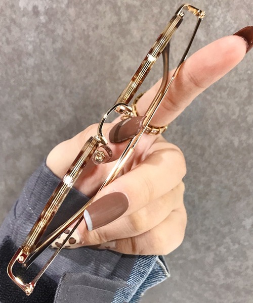 Bifrost(ビフレスト)の「クリアレンズメガネ(メガネ・レディース・ブラック系その他/ブラック/グレー/レオパード/ピンクゴールド・FREE)」の12枚目の写真