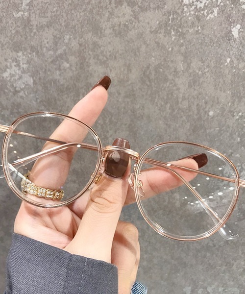 Bifrost(ビフレスト)の「クリアレンズメガネ(メガネ・レディース・ブラック系その他/ブラック/グレー/レオパード/ピンクゴールド・FREE)」の13枚目の写真