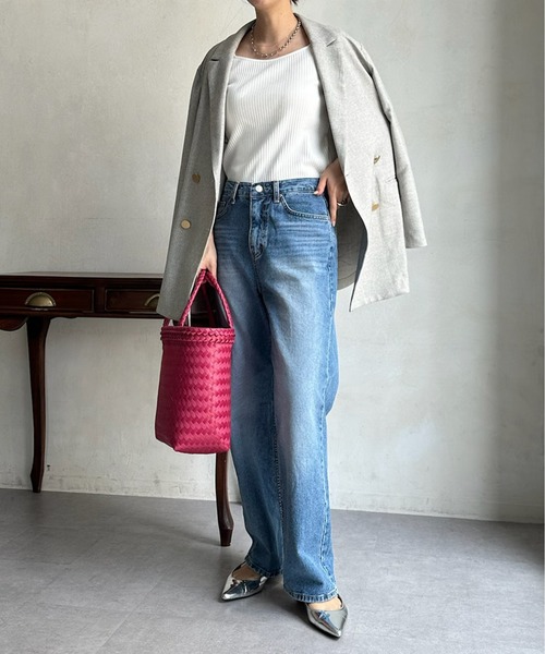 DouDou（ドゥドゥ）の「【WEB限定】 デニムパンツ（デニムパンツ・レディース・インディゴブルー・LARGE/MEDIUM）」の3枚目の写真