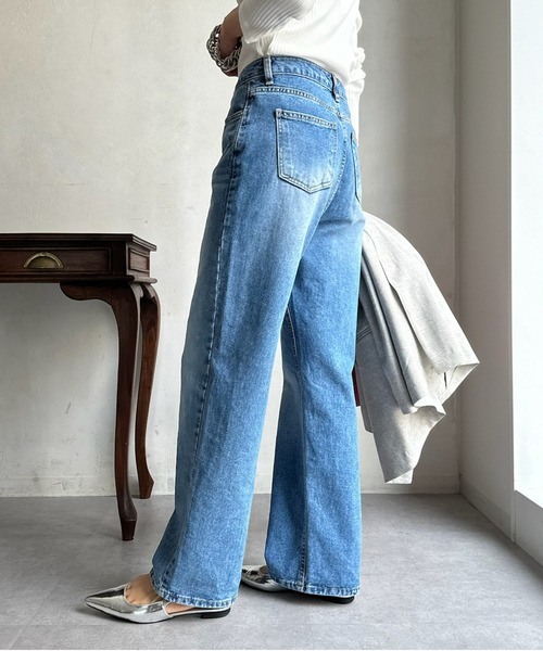 DouDou（ドゥドゥ）の「【WEB限定】 デニムパンツ（デニムパンツ・レディース・インディゴブルー・LARGE/MEDIUM）」の9枚目の写真