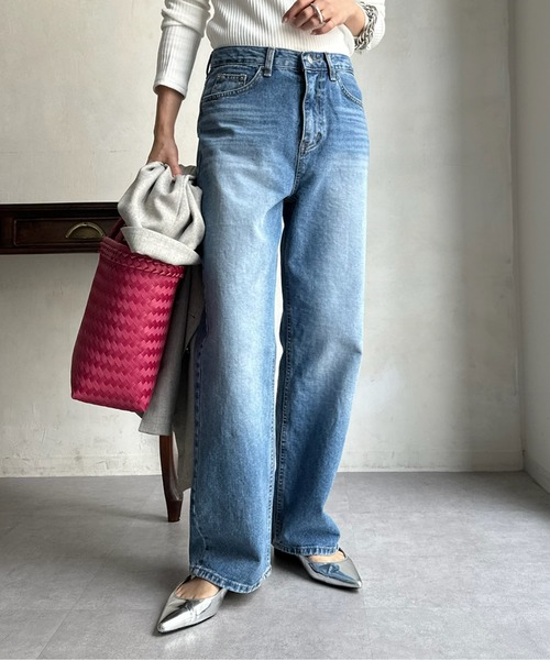 DouDou（ドゥドゥ）の「【WEB限定】 デニムパンツ（デニムパンツ・レディース・インディゴブルー・LARGE/MEDIUM）」の10枚目の写真